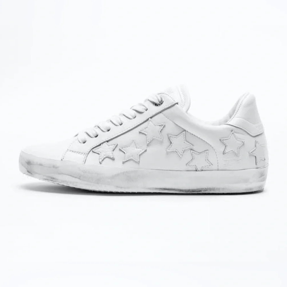 ! Zadig & Voltaire Stars Leather Sneaker sz 38